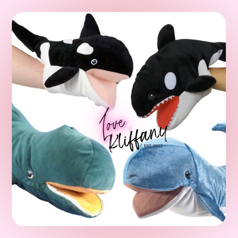 Whale puppet / whale puppets / killer whale / orca / whale | Shopee ...