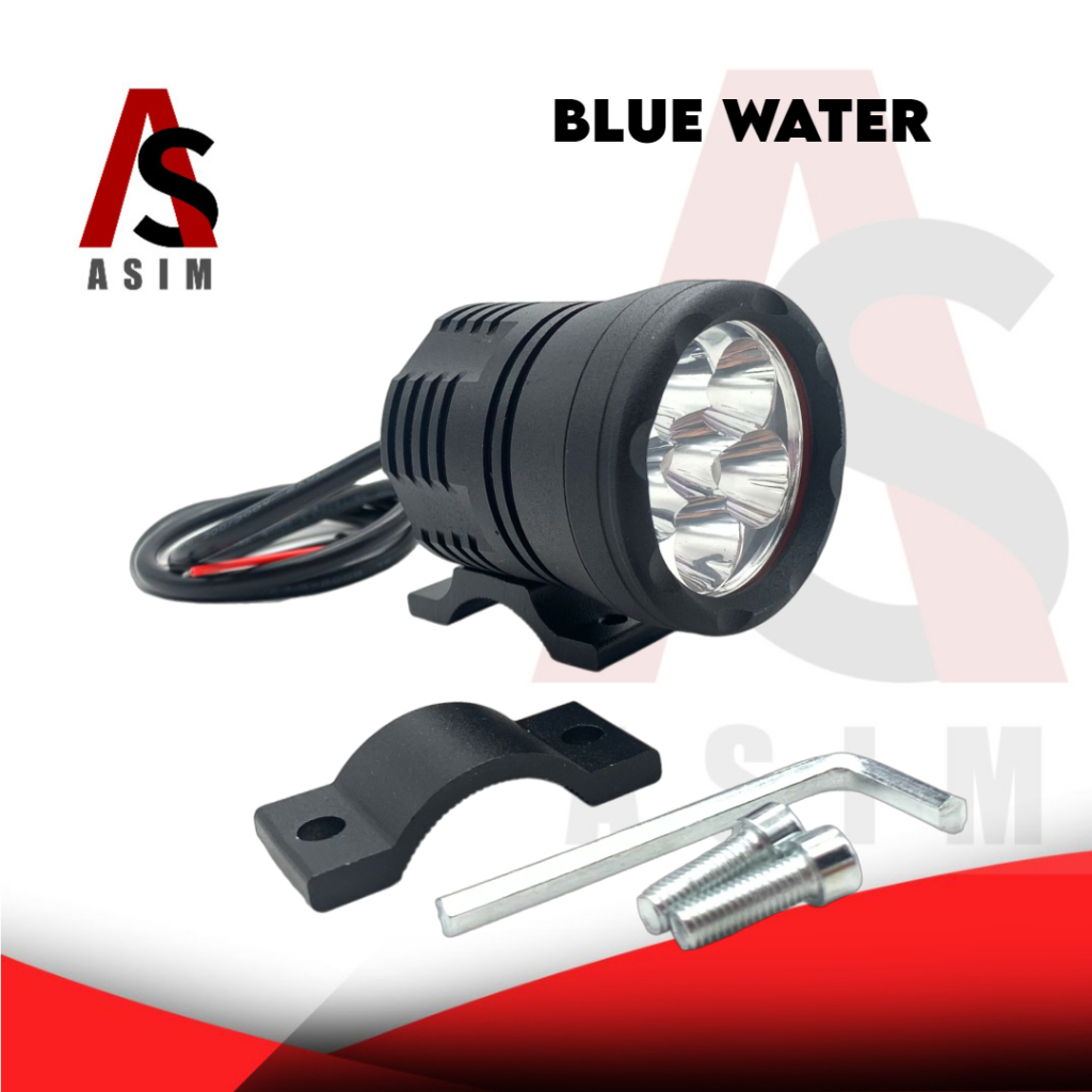 ASIM MOTORCYCLE BLUE WATER LED LIGHT STEADY/FLASH UNIVERSAL | Shopee ...