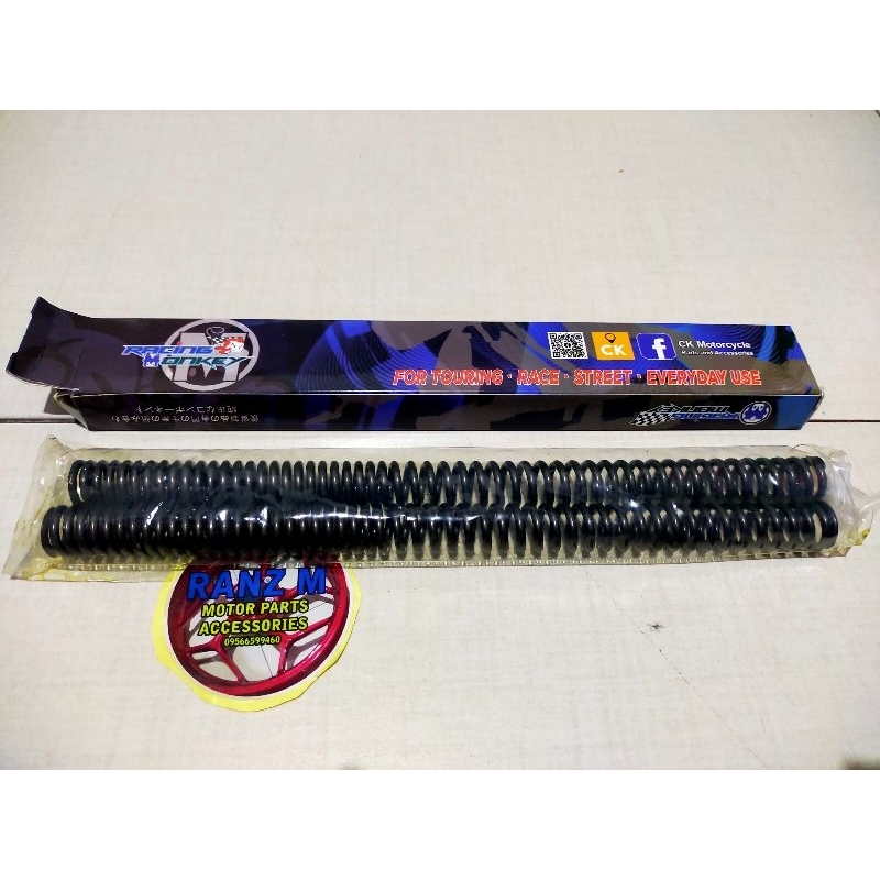 RACING MONKEY FORK SPRING SET 2 pc FOR SNIPER 150 V1/V2( Antay Lagutok ...