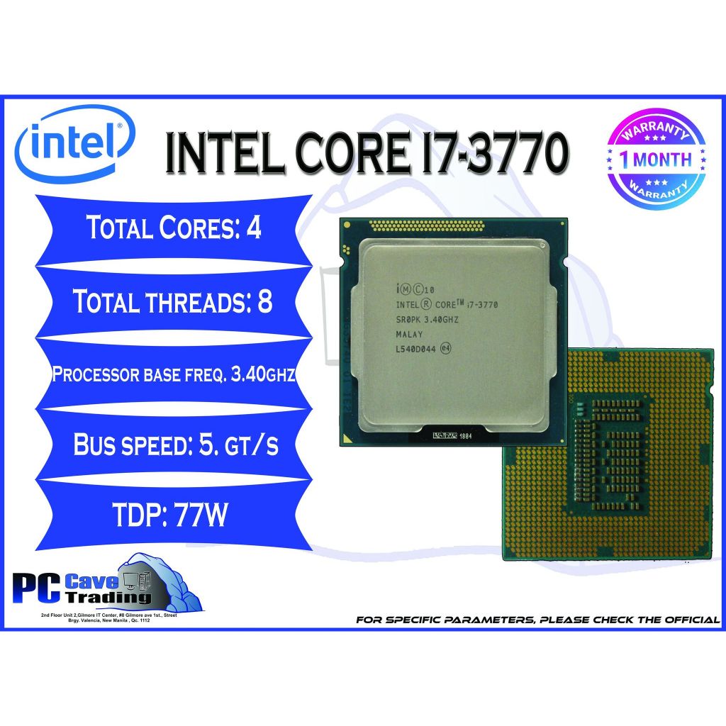 Intel I7 3rd Gen Processor Shopee Philippines 6122