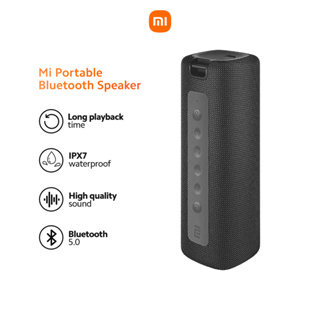 Xiaomi Mi Portable Bluetooth Speaker, Sound, True Wireless Stereo,  Bluetooth 5.0, IPX7 Waterproof, Long Play Time, Black