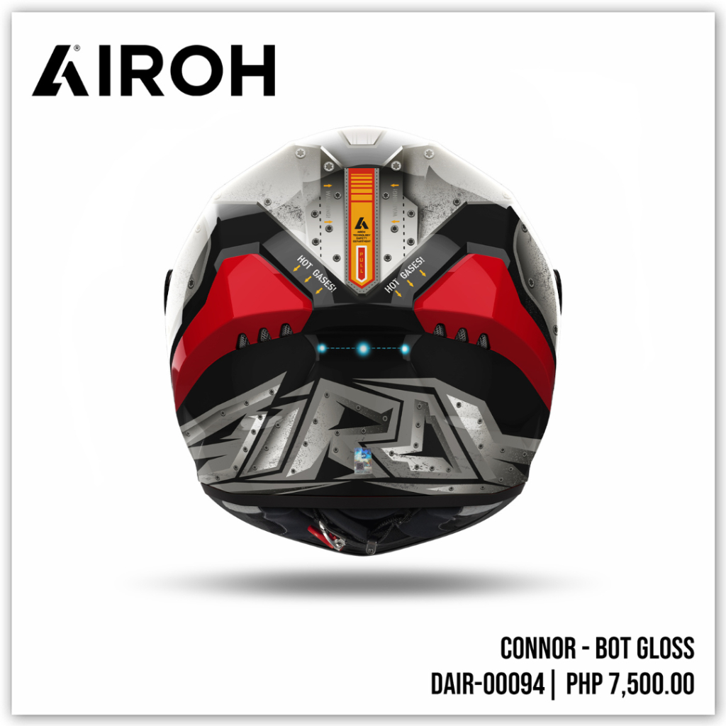 AIROH Full Face Helmet for Motorcycle Connor - Bot Gloss (M-XL) (DAIR ...