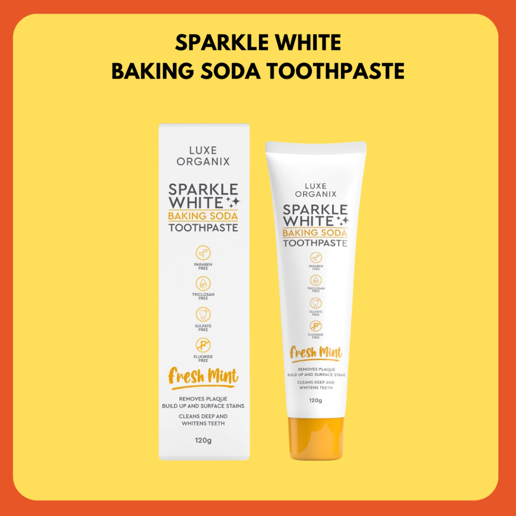 Luxe Organix Sparkle White Baking Soda Toothpaste 120g Shopee Philippines