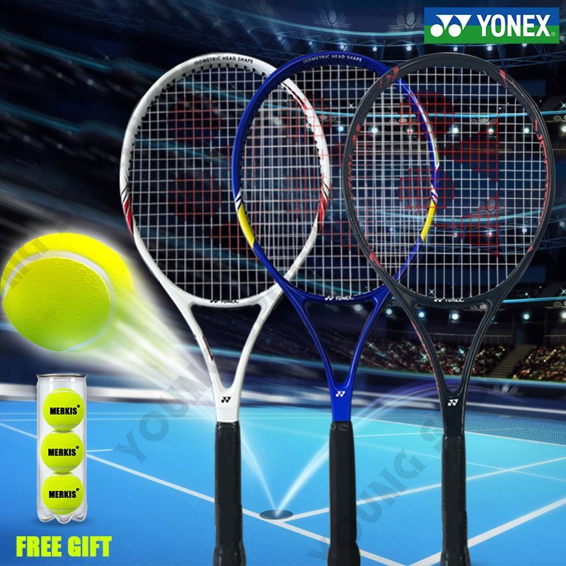 Yonex Tennis Rackets Full Carbon With String Free Bag 27 inch Single