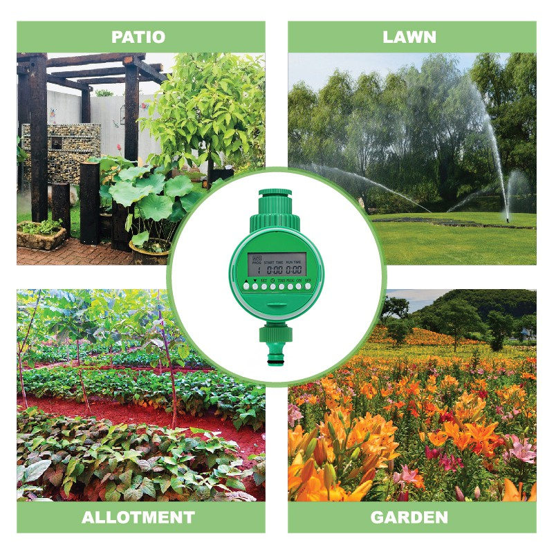 Automatic Electronic LCD Display Intelligent Water Timer Irrigation ...