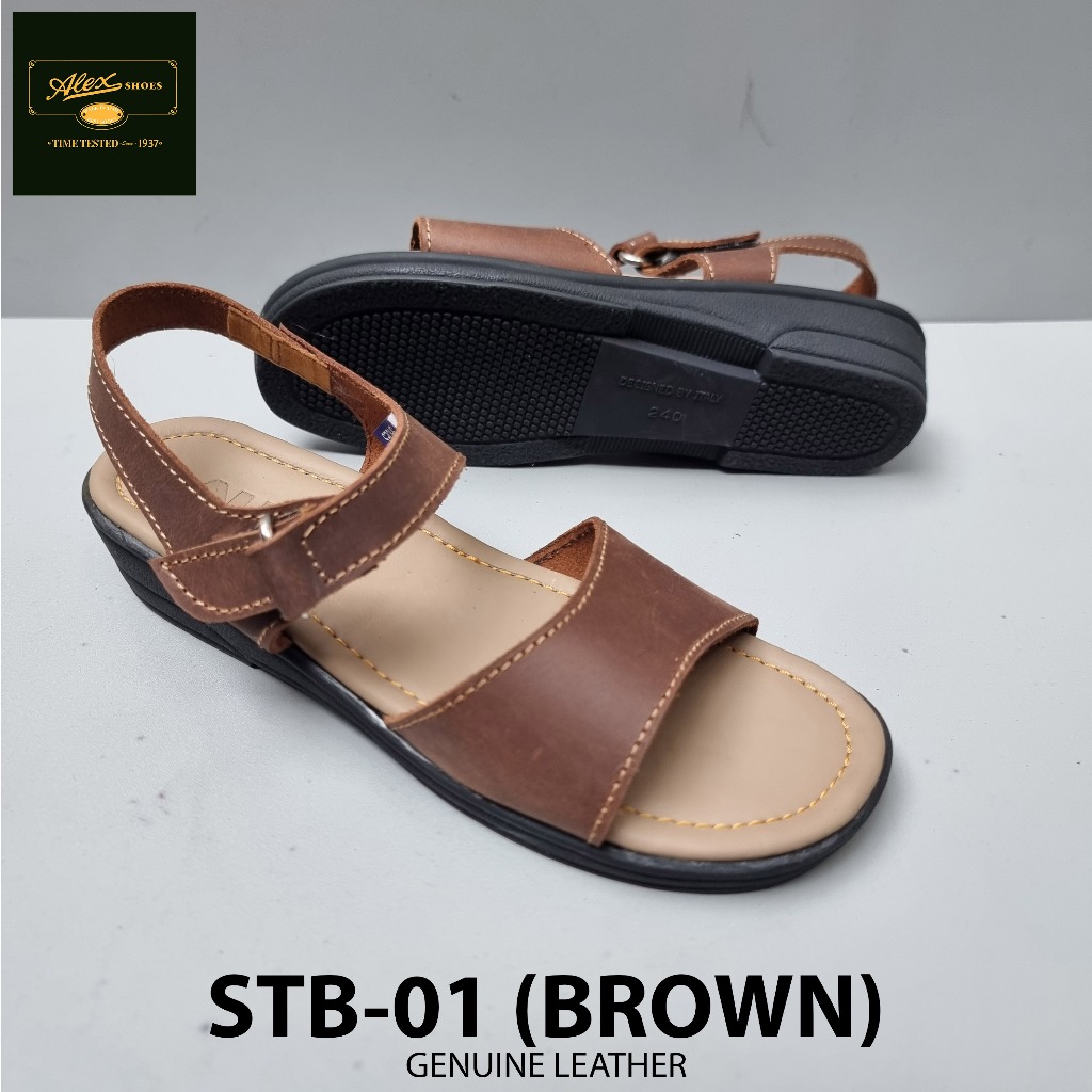 ALEX SHOES WOMEN'S GENUINE LEATHER SANDALS