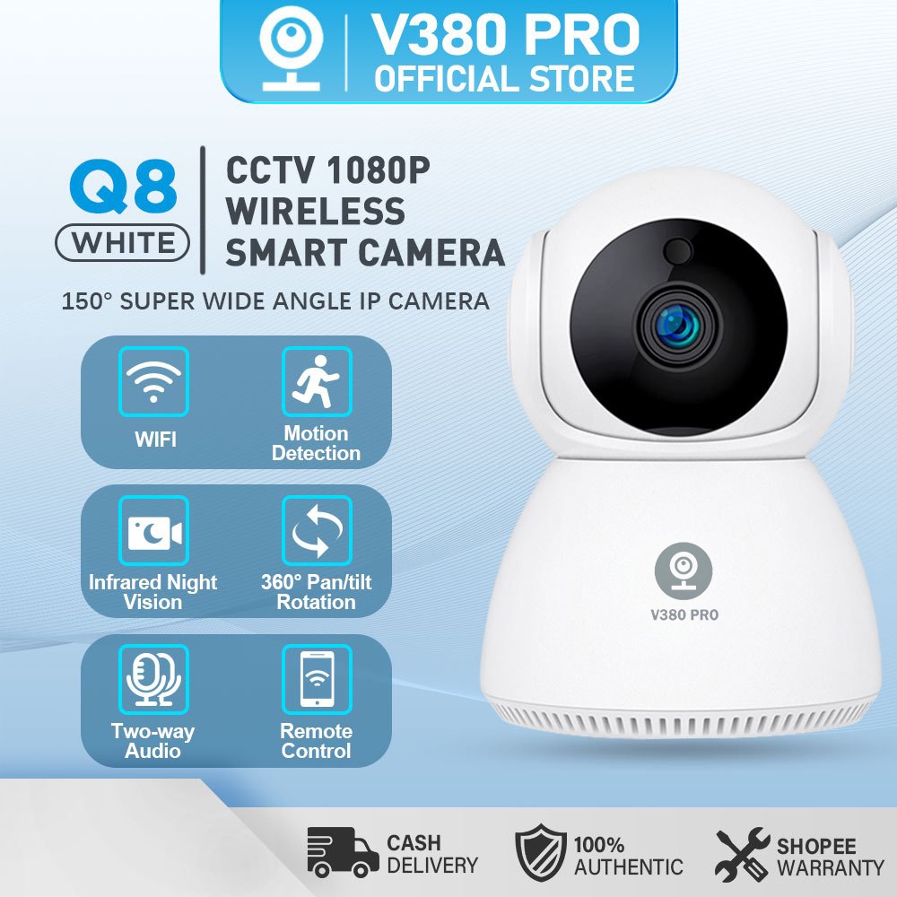 V380 Q8 CCTV Camera 1080P Smart HD Night Vision Two-channel Audio ...