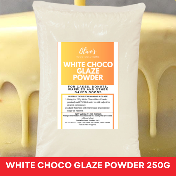 White Choco Glaze Powder 250 Grams (Just Add Water!) | Shopee Philippines