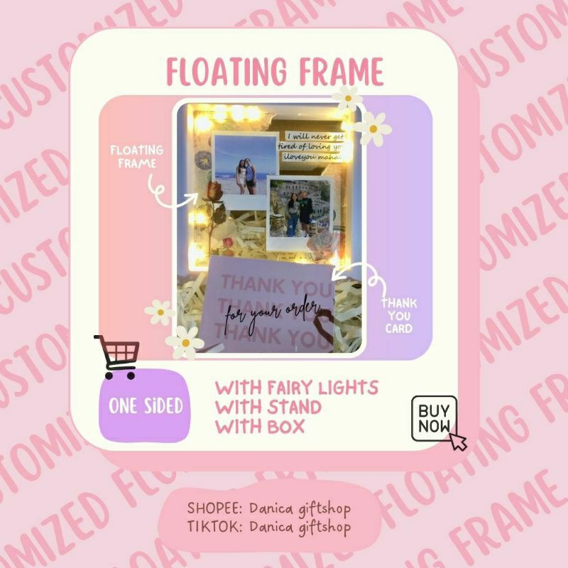 Customized Floating Frame with fairy lights • Gifts box for any ...