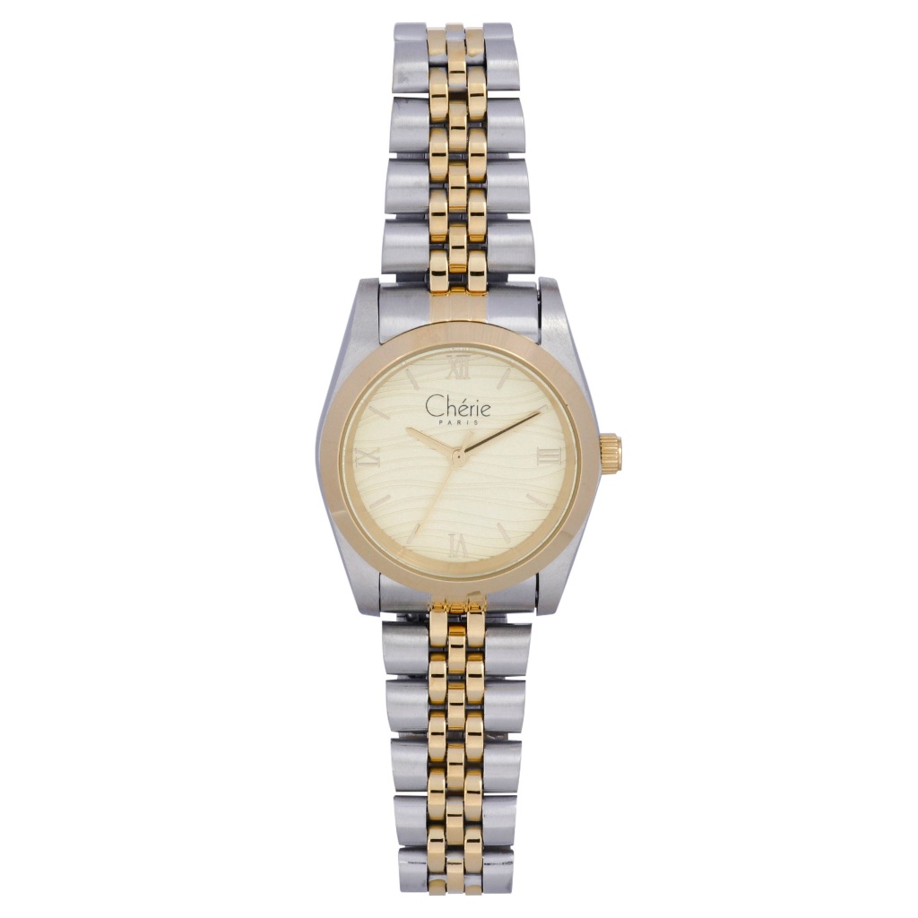 Cherie Paris Silver and Gold Stainless Steel Bracelet Analog Watch CHR 2327 IPGTT Shopee Philippines