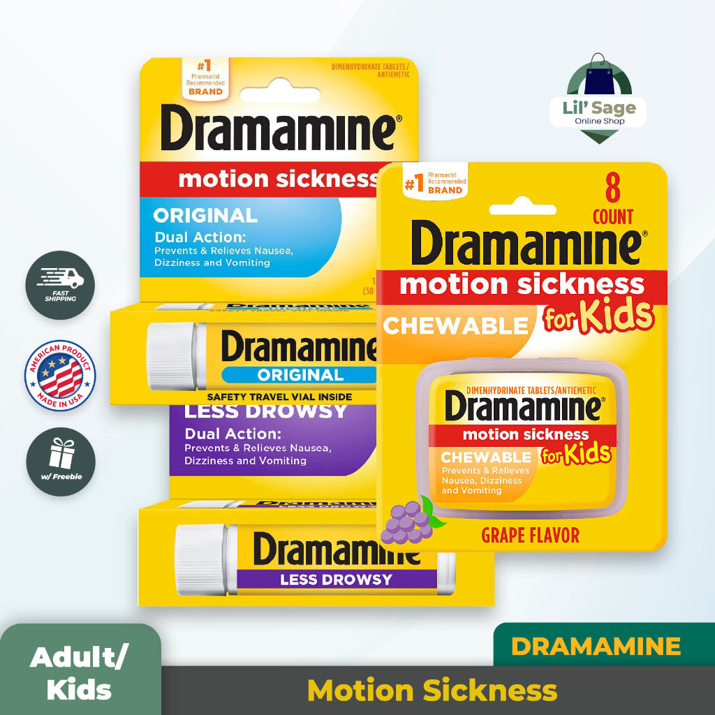 Dramamine (Adult/Kids) | Shopee Philippines