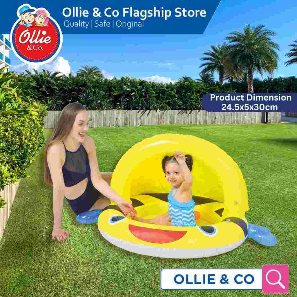 Jilong Bee Canopy Pool with Canopy 24.5x5x30cm Inflatable Sunshade Baby ...