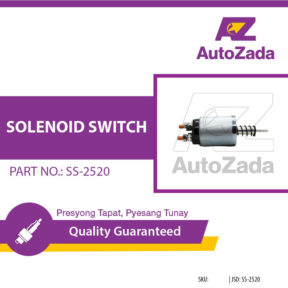 STARTER SOLENOID SWITCH SS-2520 FOR NISSAN PD6, PE6 24V | Shopee ...