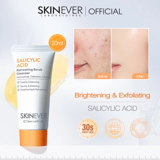 SKINEVER Salicylic Acid Refreshing Facial Scrub Cleanser Deep Oil Control Acne Treatment Skin Care