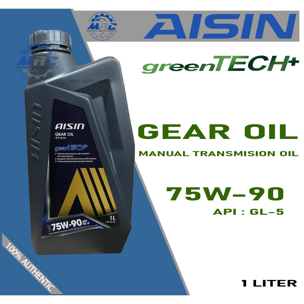 AISIN GEAR OIL 75W90 MANUAL TRANSMISSION FLUID 1 LITER GL5 Shopee