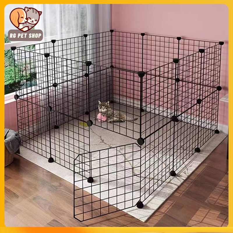 Dog Cage Stackable Pet Fence 35*35CM Cat Rabbit Fence Pet Metal Cage ...