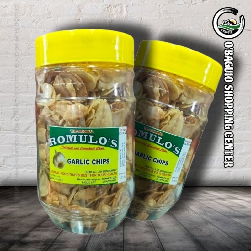 Romulo's Garlic Chips 150g Baguio Pasalubong (COD) Shopee Philippines