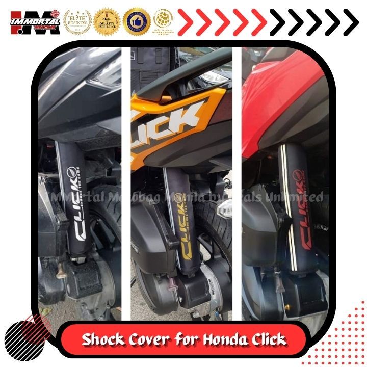 Honda Click v1/v2 Game Changer Shock Cover by IMMortal Motobag | Shopee ...
