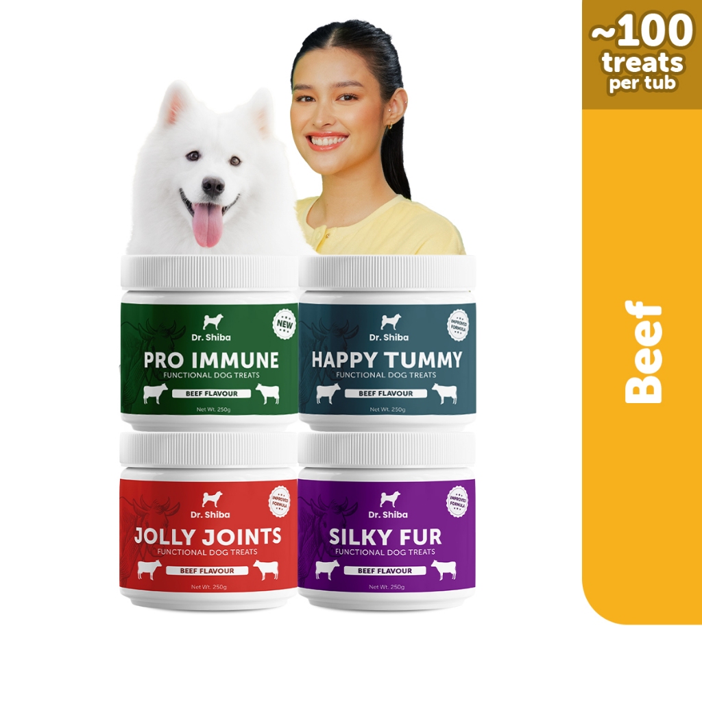 Dr Shiba QuadCare Bundle Healthy Dog Treats Supplements Dog Food for
