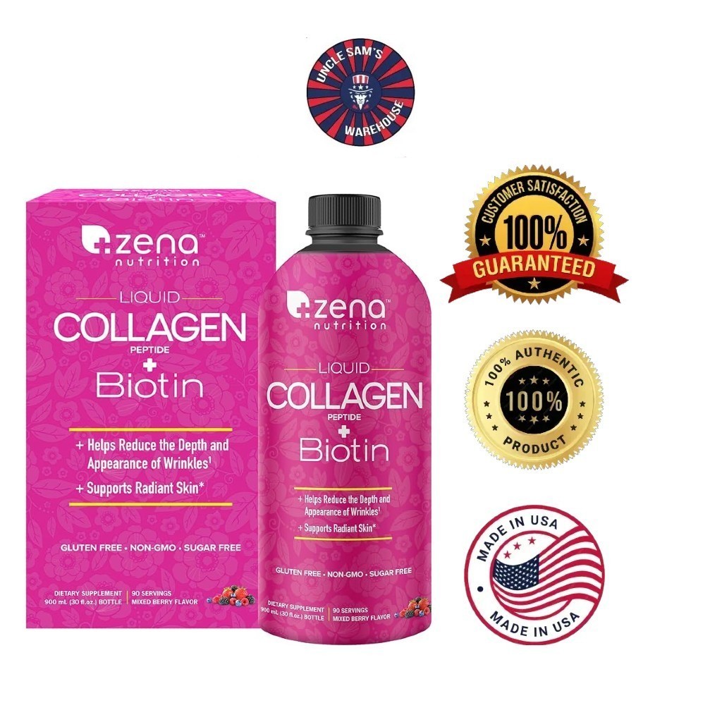 Zena Nutrition Liquid Collagen +Biotin 900ml Shopee Philippines