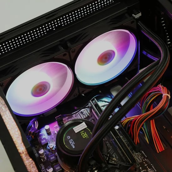 F-B12 120mm RGB Lighting Computer Case Fan, Aperture Silent Cooling Fan ...