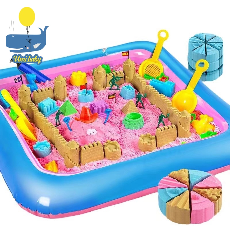 Kinetic Motion Sand Playset with Molds Inflatable with 39 Model Safe ...