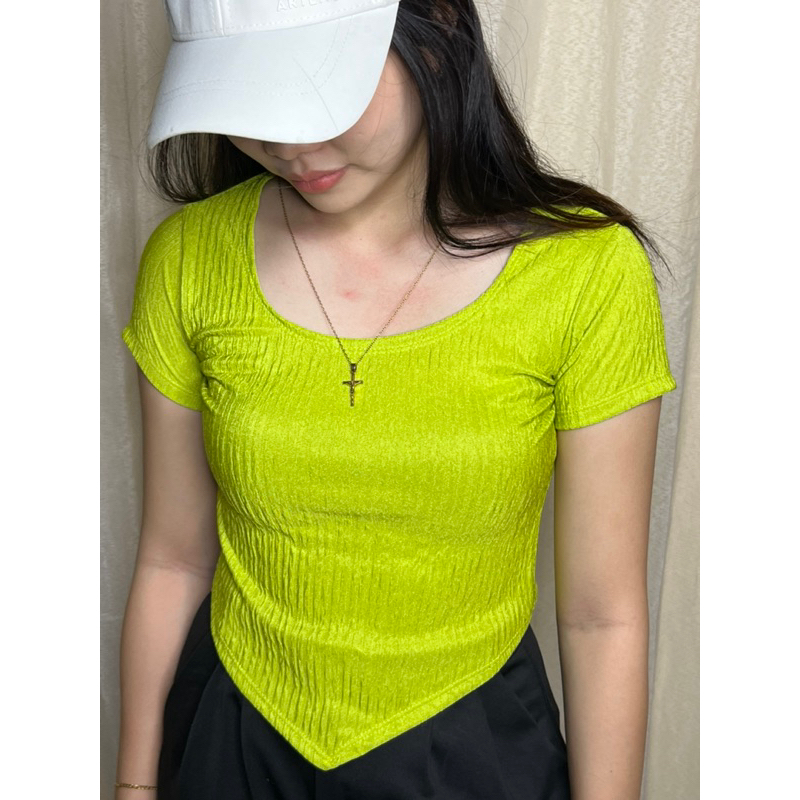 Athena Sexy Pointed Top (CROPTOP) | Shopee Philippines