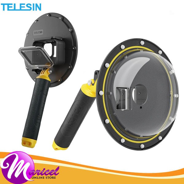 Telesin DJI Osmo Action 4, Dome Port Set Underwater Photography with  Floaty OA-DMP-001