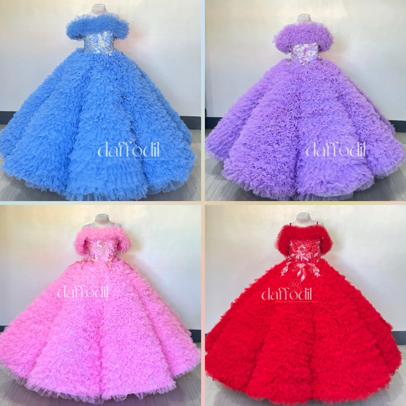 BERMUDA UMBRELLA GOWN SAGALA GOWN BIRTHDAY GOWN Shopee Philippines
