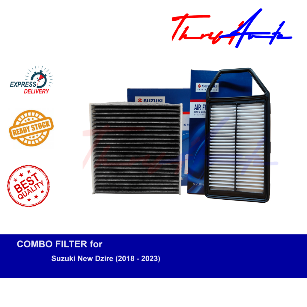 COMBO Filters (Charcoal AC & Air) for Suzuki Dzire (2018 2023