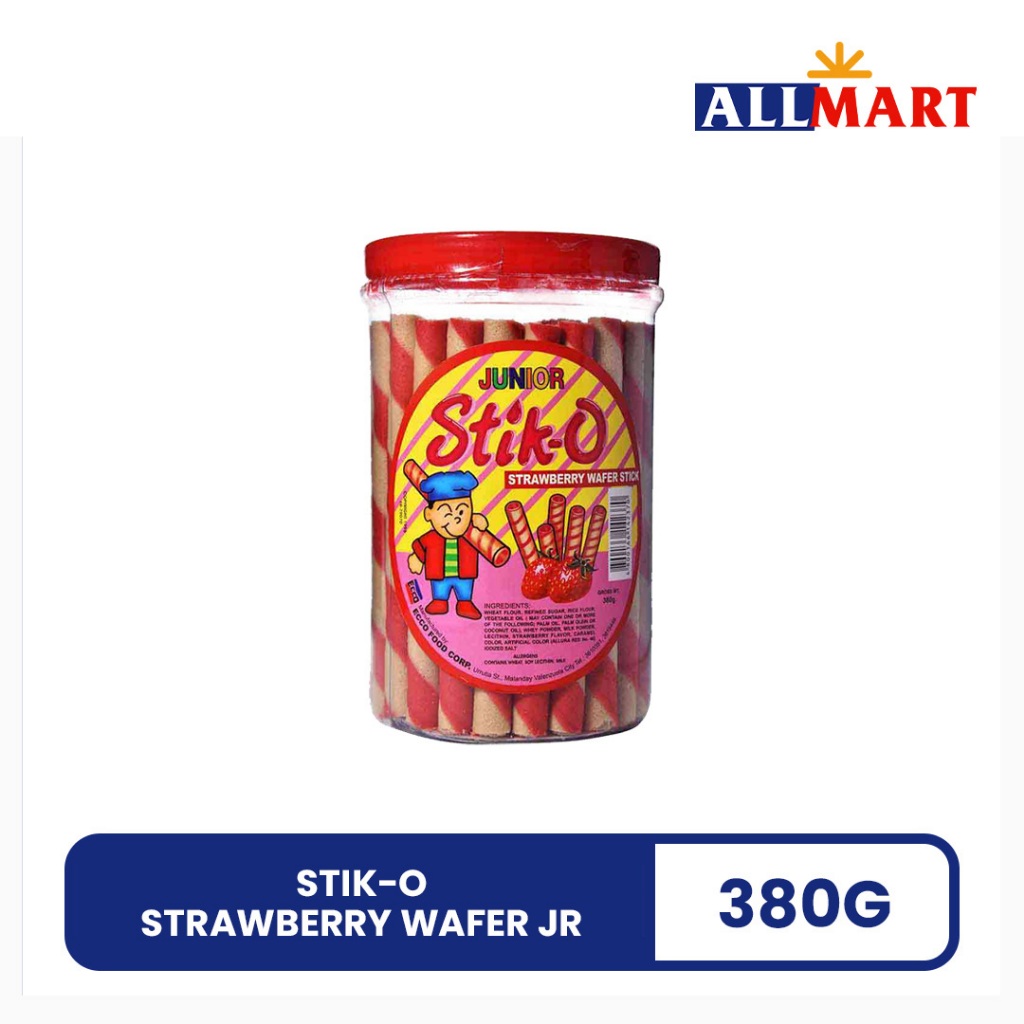 Stik-O Strawberry Wafer Jr 380g | Shopee Philippines