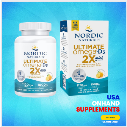 USAOnhand| Nordic Naturals, Ultimate Omega 2X With Vitamin D3, Lemon ...