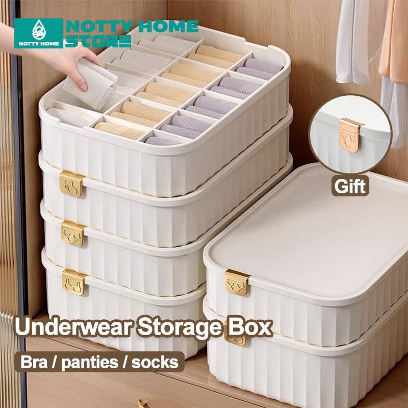 NOTTY 15 Grids Underwear Storage Box Underwear/Underwear/Bra/Socks ...