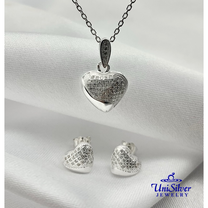 Unisilver 925 Sterling Silver Set Of Jewelry ( SET103-101018) | Shopee ...