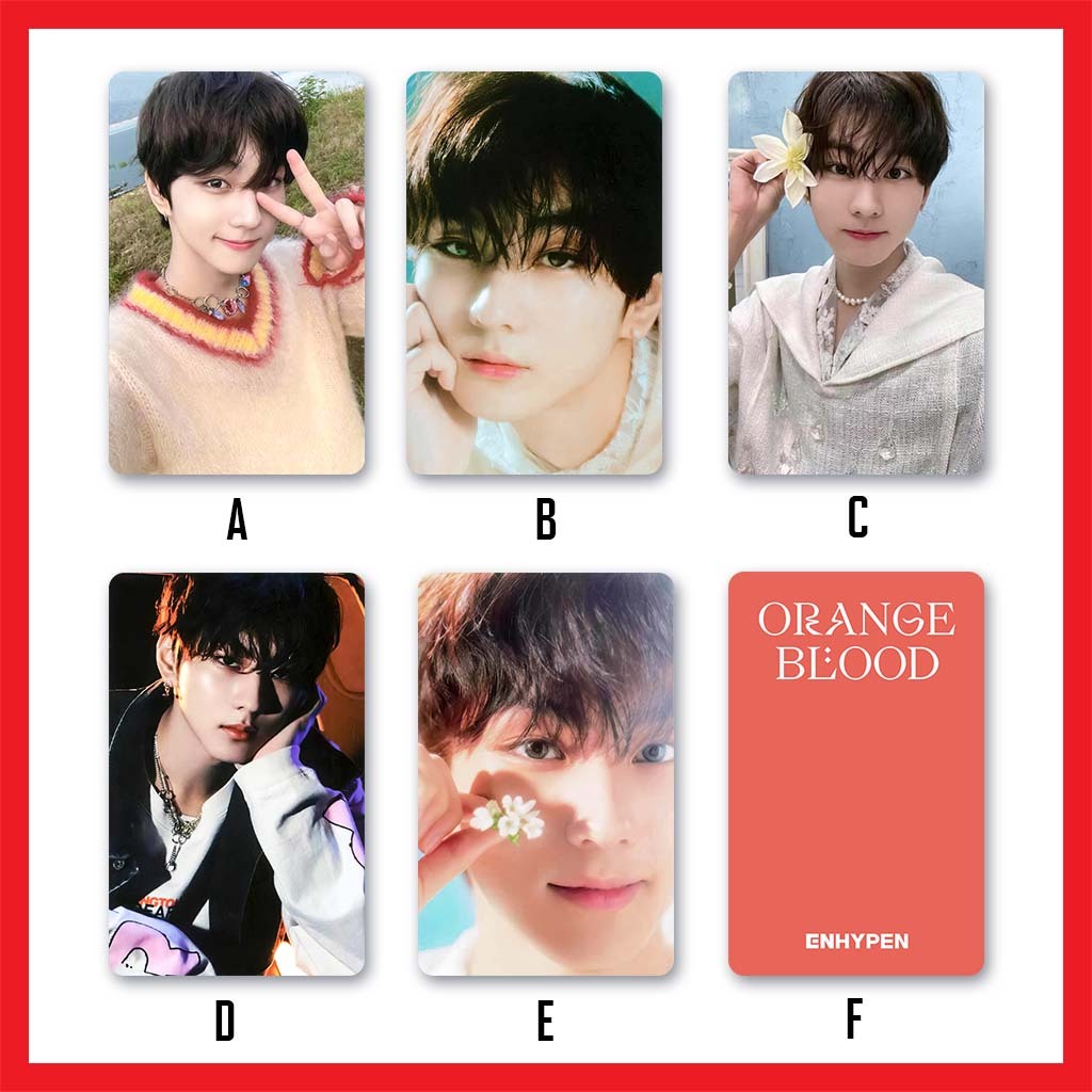 ENHA ORANGE BLOOD ALBUM POB ALADIN WEVERSE LOMO CARDS PHOTOCARDS HD ...