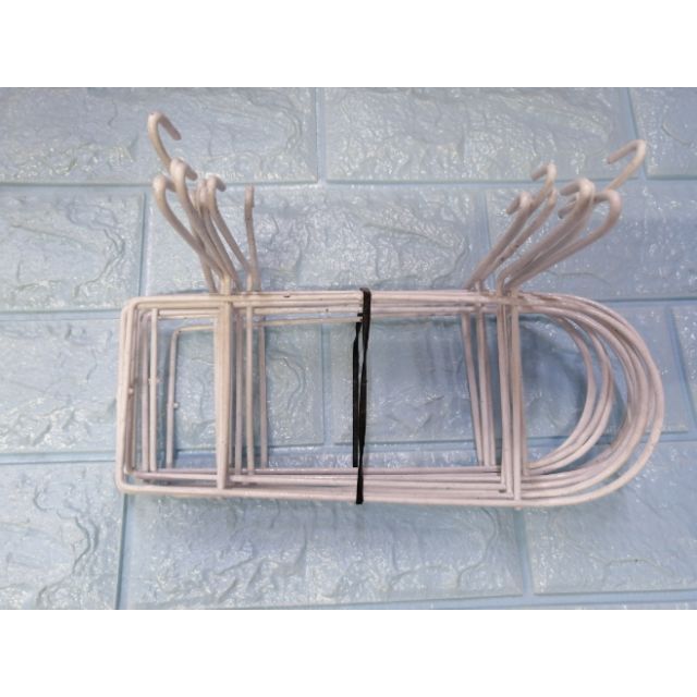 (10pcs) Single Shoe Rack Hanging Shelf Rack Wall Display | Shopee ...