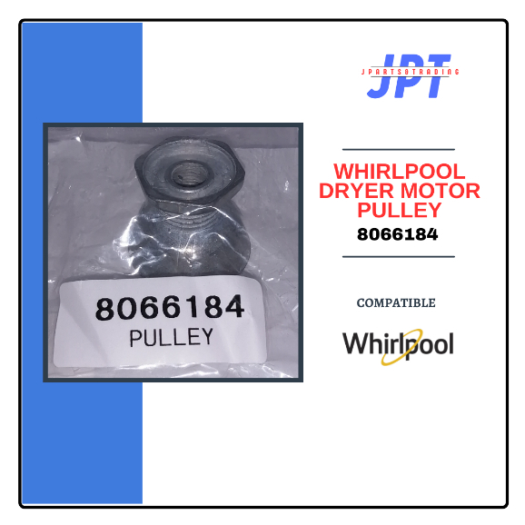 Puleggia Motore Asciugatrice ERP Per Whirlpool 8066184 - Ricambio Originale Per Maytag, KitchenAid, Amana
