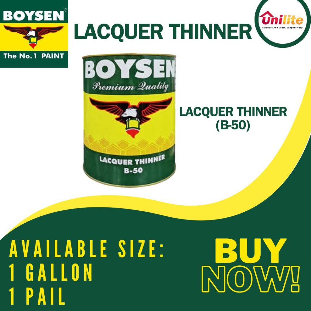 BOYSEN LACQUER THINNER (1 & 4 LITER) Shopee Philippines
