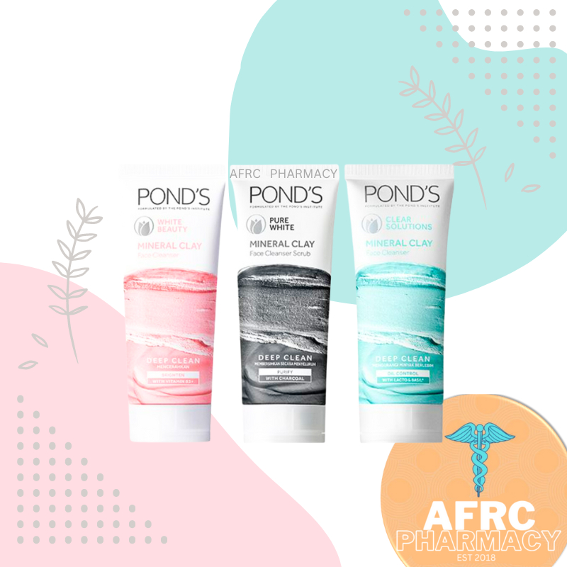 PONDS Pure White Mineral Clay Face Cleanser Scrub 90g Shopee Philippines