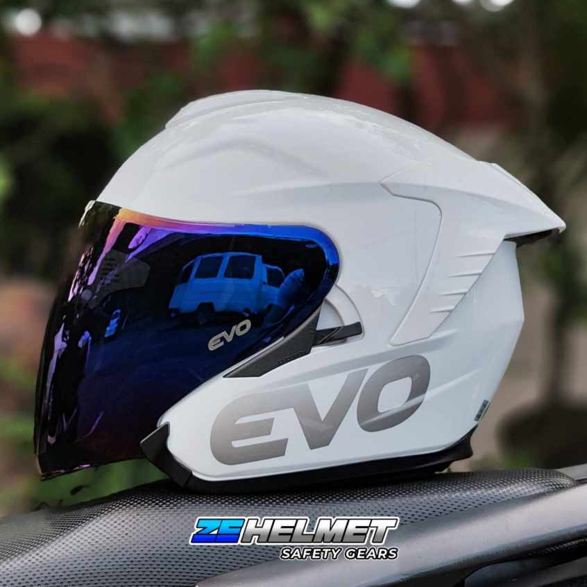 Evo Rx 5 Plain Half Face Dual Visor Free Clear Lens Shopee Philippines 