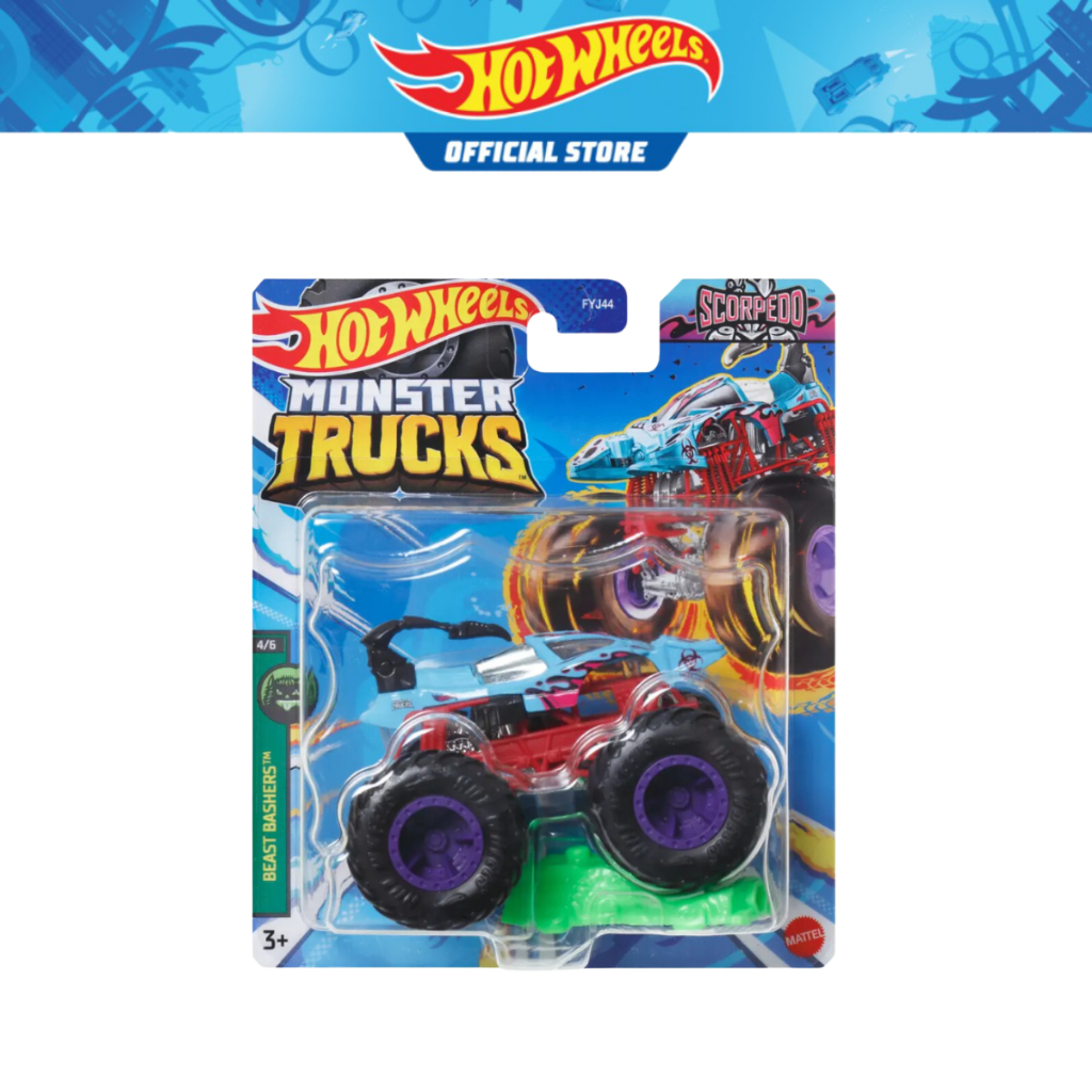 Hot Wheels Monster Trucks 1:64 Scale Die-Cast Vehicle Scorpedo | Shopee ...