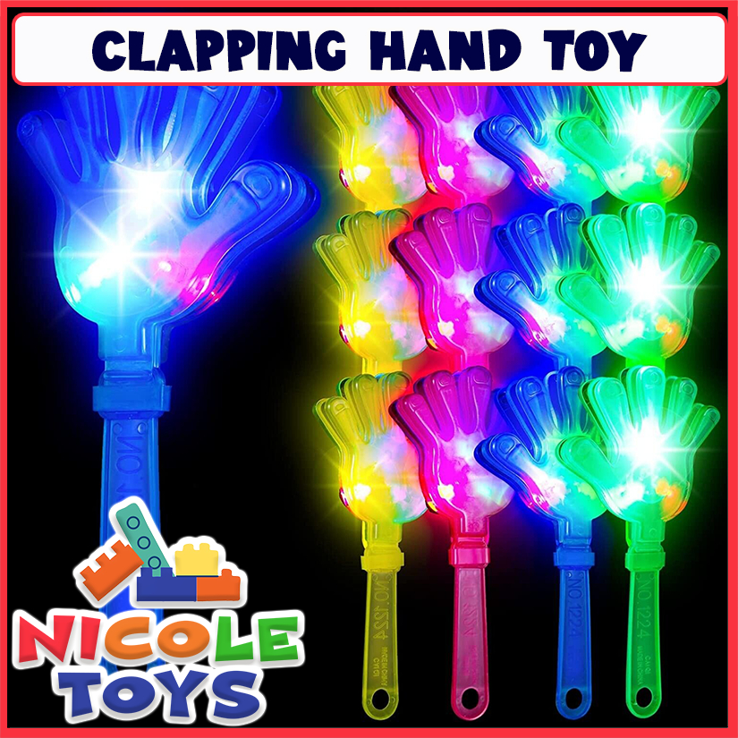 Palm Hand Clappers Noisemakers Bulk LED Light Noise Makers Party Favors ...