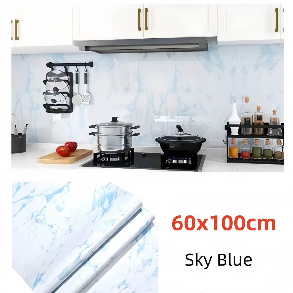 PVC heatproof Kitchen Wallpaper 3D Backsplash Subway Tiles Sticker