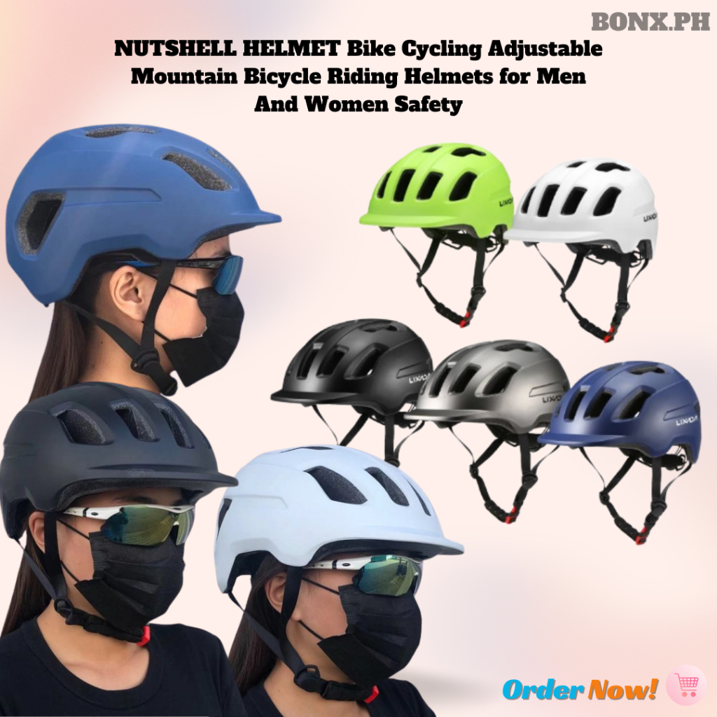 NUTSHELL HELMET Bike Cycling Adjustable Mountain Bicycle Riding Helmets