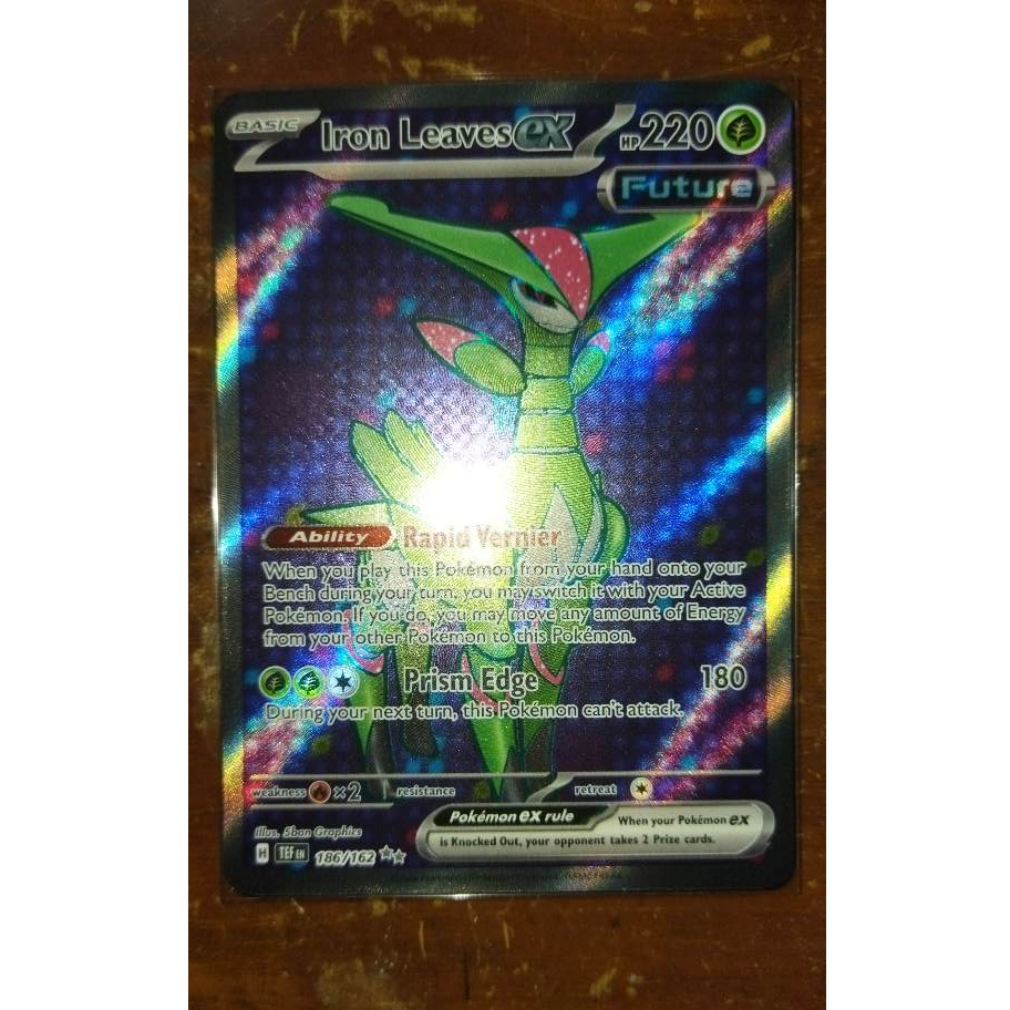 Iron Leaves ex - 186/162 - Full Art Secret Rare Pokemon TCG Standard ENG  Temporal Forces TEF | Shopee Philippines