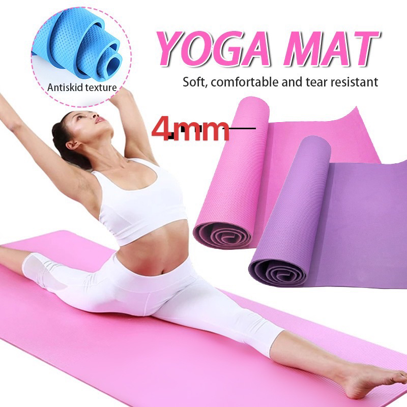 JT3 Yoga Mat Thick Non slip Fitness Pad For Yoga Exercise Meditation Gym Workout Mat Shopee Philippines