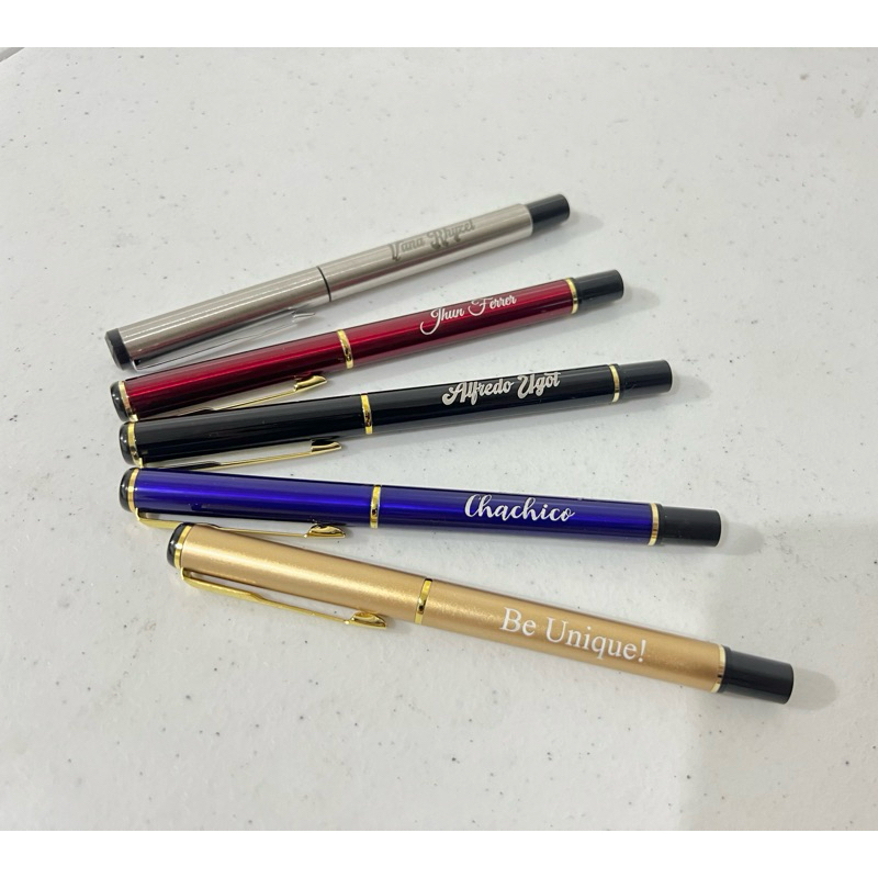 Personalized Formal Classy Metal Sign Pen ALL BLACK INK w/ Laser Name ...