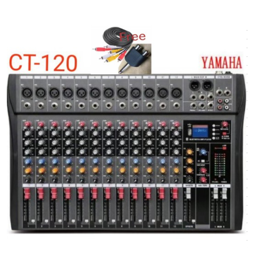 YAMAHA 12 Input Channels Mixer CT-120S Sound System with Bluetooth ...