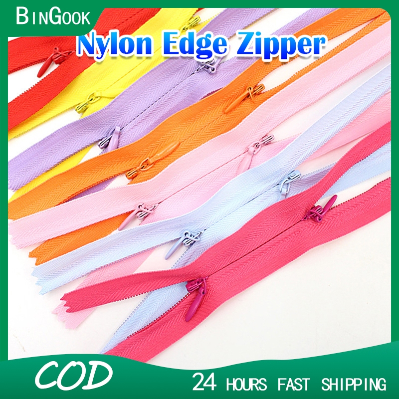 BinGook Zipper 8 inches Nylon Invisible Zippers DIY Coil Zipper Tailor ...