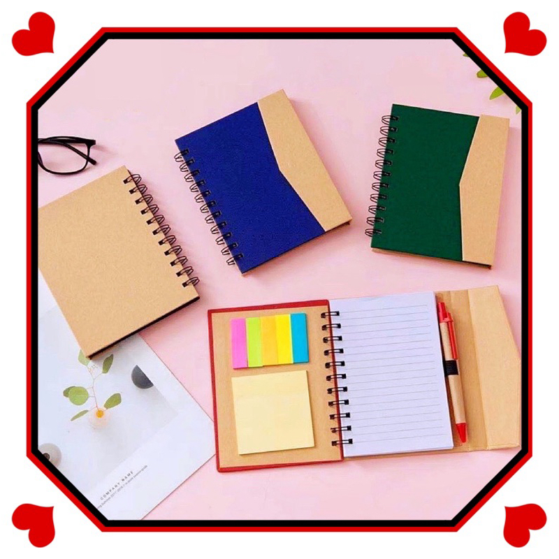 1pc #813 Notebook sticky notes ballpen /giveaways school supplies ...